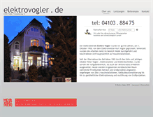 Tablet Screenshot of elektrovogler.de